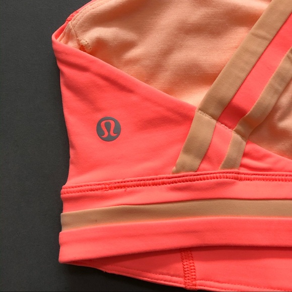 Lululemon Rack Pack Bra Very Light Flare Peach 2 - Picture 7 of 8